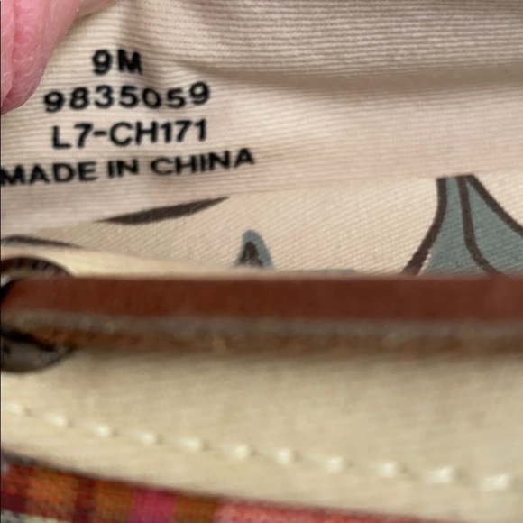 Sperry Largo Skimmer Madras multicolor plaid slip-on ballet flats - Picture 6 of 12